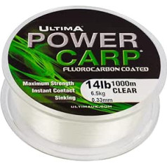 Power Carp — skaidra — 1000 m — 0,33 mm – 14,0 lb/6,5 kg