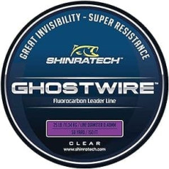 GHOSTWIRE Shinratech Fluorocarbon Leader Line — 25 lb 50 yd spole