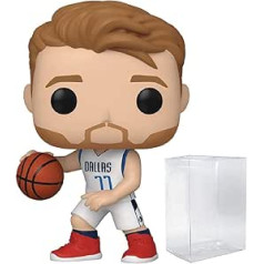 POP! Sporta NBA Luka Dončiks Dalasas Mavericks darbības figūra komplektā ar pop aizsargu, lai aizsargātu displeja kastīti