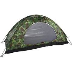 Alomejor One-Person Tent, Camouflage Outdoor UV Protection, Waterproof Pop-Up Beach Tent for Garden Camping, Outdoor, Fishing, Picnic, with Carry Bag