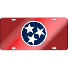 Craftique Tennessee Volunteers Red Star lāzergriešanas numura zīme