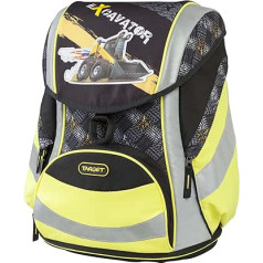 MĒRĶA EKSKAVĀTORS Kinder-Rucksack, 22 litri, Schwarz Gelb Reflex 42