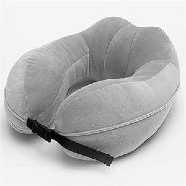 Travel Pillow, U-Shaped Neck Pillow, Support Pillow, PP Cotton Filling, Soft and Comfortable, Airplane Neck Support, Suitable for Airplane, Car, Office Use, Grey