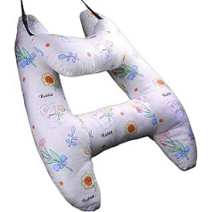 Tsuchiya Kids Neck Pillow for Travel | H-shaped Travel Pillow for Kids - Machine Washable Neck Pillow for Sleeping Travel, Comfortable Kids Pillow for Kids, Neck Comfort