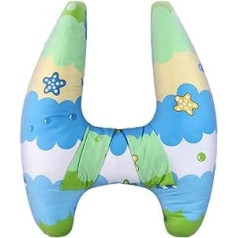 MKYOKO Kids H Shape Travel Pillow Auto miega galvas balsts | H-veida automašīnas galvas balsta spilvens bērnu gulēšanai | Komforta spilvena gulēšanas artefakts kemperiem, mini automašīnām, SUV un limuzīniem