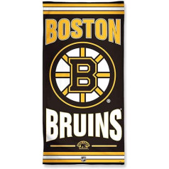 WinCraft NHL Bostonas Bruins pludmales dvielis, melns, 76,2 x 152,4 cm