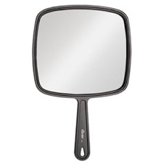Diane „Diane“ televizoriaus veidrodis – rankinis veidrodis su pakabinimo anga rankenoje – didelio dydžio (7 x 10,5 colio), skirtas kelionei vonios kambario rašomasis stalas makiažui grožiui prižiūrėti skutimosi D1211