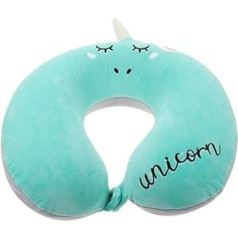 Alipis Pack of 3 U-shaped pillows with unicorn air travel essentials kids portable pillow airplane neck pillow travel utensils for children polyester cotton sleeping office support pillow