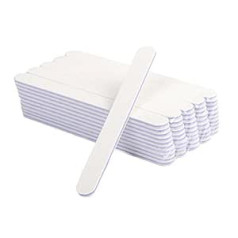 Km-Nails KM for Nail 50x Top Quality White Straight Professional Nail Files 100/180 Grit Nail Files Made in Germany
