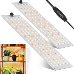 idudu Pack of 2 Plant Lamp LED Full Spectrum Plant Light with 270 LEDs Plant Light Grow Light for Indoor Plants Grow Light with Timer 10 Types of Brightness [Energy Class B]