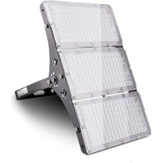 SOLIKU 300 W LED prožektors, īpaši spilgts darba apgaismojums, 24000 lm, drošības gaisma, āra prožektors, ūdensizturīgs IP65, 3000 K, silti balts prožektors darbnīcai, noliktavai, stadionam, dārzam, saimniecībai