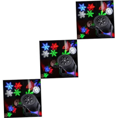 jojofuny 3St licht für weihnachten Weihnachtsbeleuchtung led ligts deko weihnachten halloween decor helloweko led-light Beamer LED-Projektionslampe Scheinwerfer Original farbige Lichter