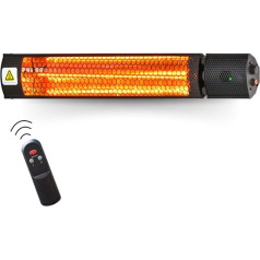 Infrasarkanais sildītājs STARLYF Radiant Heater (IP65), 2000 W, halogēna infrasarkanais sildītājs, tālvadības sildītājs, kvarca sildītājs, infrasarkanais sildītājs, terases sildītājs, maināms galda sildītājs, infrasarkanais sildītājs