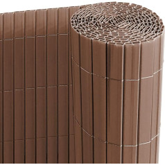 Ribelli® PVC privātuma siets ar tiltiņu, īpaši stabils privātuma žogs, privātuma siets, balkona žogs, aizsardzība pret vēju, 120 x 500 cm, brūns