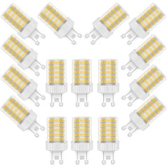 Ruihua Pack of 16 G9 10 W LED Capsule Lamp 3000 K Warm White G9 Corn Bulbs (Equivalent to 90 W Halogen Bulb) 900 LM Not Dimmable G9 Energy Saving Lamp AC 220-240 V