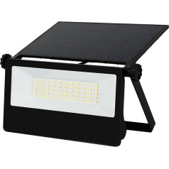 LED-Scheinwerfer Slim, mit Solarpanel, Monokristallin, Dämmerungs- und Bewegungsmelder, 2-in-1, IP65, 4000 K (20 W, 1800 lm, 173 x 97 x 32 mm)