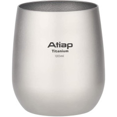 ATiAP Titanium Single Wall Camping Bowl 450-550ml salokāms trauks brīvdabas pārgājieniem