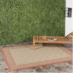 SAFAVIEH Courtyard Collection CY1502 Ūdensnecaurlaidīgs viegli tīrāms iekštelpu āra paklājs Patio Backyard Mud Area Rug