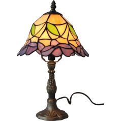 Bidesen Home Supplies Stained Glass, витражные лампы ручной работы Tiffany Vintage Bedside Lamps для гостиной, спальни и холла, абажур 8