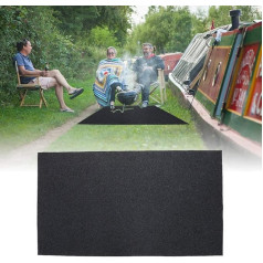 SKIESOAR Grilēšanas grila paklājs Ugunsizturīgs karstumizturīgs BBQ Patio aizsardzības paklājs Gāzes grils Grill Splash Mat iekštelpās lietošanai ārpus telpām 75 x 124 cm