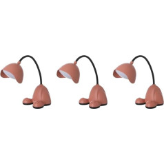 OSALADI 3st Led-buchlicht Einstellbare Leselampe Usb-lampe Led-tischlampe Buchlampen Usb Wiederaufladbare Lichter Studienlampen Led-leselicht Nachtbuchlicht Mädchen Herz Büro Lernlampe