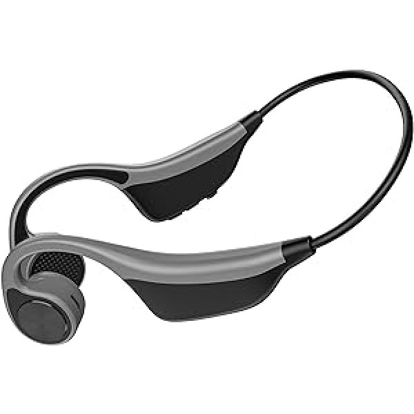 Smalody Auriculares de Conducción ósea Inalámbricos de Oído Abierto, Ligeros, Resistentes al Sudor, Auriculares de Micrófono Incorporados, IP67 Necaurlaidīgie para Entrenamientos y Correr Black