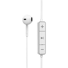 Energy Sistem Earphones Bluetooth Style 1 Snow austiņas ar mikrofonu (Bluetooth 5.1, 8h akumulators, kristāldzidra skaņa, C tips) — baltas