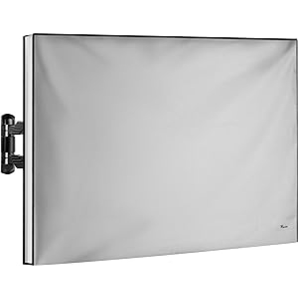 Outdoor TV Cover 80-85 inch - Universal Weatherproof Protector for Flat Screen TVs - Fits Most TV Mounts and Stands - Grey