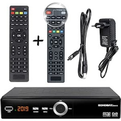 hd-line Echosat 20900 M Pro Digital Satellite Receiver + Intelligent Remote Control (HDTV, DVB-S/S2, HDMI, SCART, 2x USB 2.0, Full HD 1080p) [Pre-Programmed for Astra Hotbird Türksatellite ]