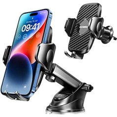 ALENORA 2024 Upgrade Mobile Phone Holder Car 3 in 1 for Car Ventilation & Suction Cup Smartphone Holder Car 100% Scratch Protection Mobile Phone Holder Car - Universal for iPhone 15 14 Pro Max Samsung