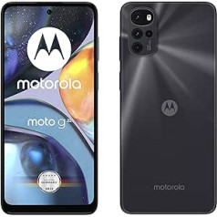 Motorola Moto G22 viedtālrunis (6,5 collu HD+ displejs, 50 MP kamera, 4 GB/64 GB, 5000 mAh, Android 12), Cosmic Black, automašīnas adapteris (Amazon Exclusive)