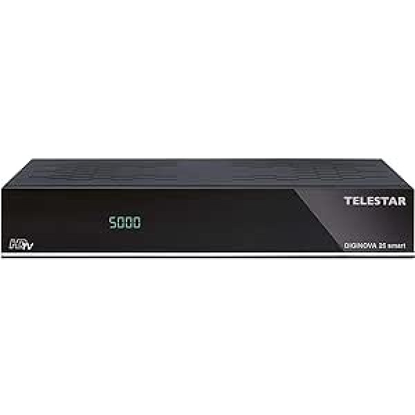 Telestar DIGINOVA 25 Smart ar viedo balss komplektu (Full HD uztvērējs, DVB-S2, DVB-T2, DVB-C, Alexa, PVR gatavs, HDMI, USB, CI+)