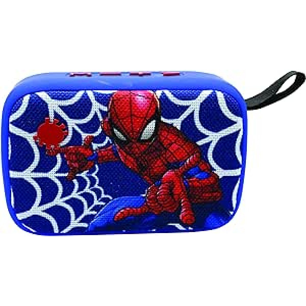 Lexibook Marvel Spider-Man BT018SP portatīvais Bluetooth skaļrunis bezvadu USB TF kartes akumulators zils/sarkans