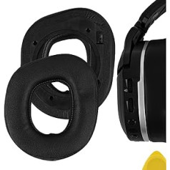 Geekria QuickFit Protein ādas ausu spilventiņi Turtle Beach Stealth 700 Gen 2 austiņu ausu spilventiņu, austiņu ausu spilventiņu remonta daļas nomaiņa (melna)