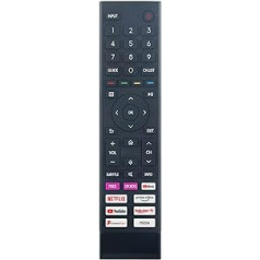 VINABTY naujas ERF3A80 nuotolinio valdymo pultas pakeičia „Hisense Smart TV“ 43A6G 50A6G 55A6G 60A6G 65A6G 70A6G 75A6G 75A6GTUK 65A6GTUK 43A6GTUK 50A6GTUK 43A6GTUK 50A6GTUK 43A6GTUK 50A6GTUK