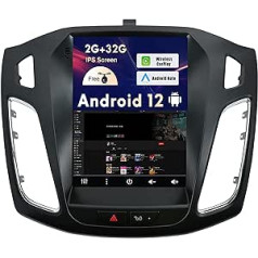 SXAUTO Android 12 IPS automašīnas radio, kas piemērots Ford Focus (2010-2014) - Iebūvēts Carplay/Android Car - Bezmaksas atpakaļgaitas kamera - 2G + 32G - Stūres vadība DAB WiFi Fast Boot 4G BT5.0-2 DIN 9.7