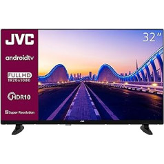 JVC 32 collu televizors Android TV (HD gatavs viedtelevizors, HDR, trīskāršs uztvērējs, Google Play veikals) LT-32VAH3355 [2024]