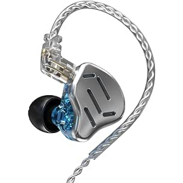 CCA KZ Zax Metāla austiņas 7BA + 1DD Hybrid 16 Driver HiFi Bass Austiņas In-Ear Monitor Austiņas Sporta Trokšņu slāpējošās Austiņas