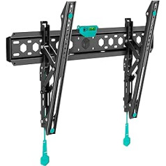 ONKRON TM6-B Flat TV Wall Mount for TV 43-85 Inches, TV Bracket Tilts up to 68 kg, VESA 600 x 400 TV Wall Mount, VESA Wall Mount, TV Wall Mount/Wall Mount TV Black