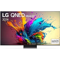 LG 65QNED91T6A televizors 65 collu (165 cm) QNED MiniLED Fernseher (α8 4K AI-Prozessor, Dolby Vision, 120 Hz) [Modelljahr 2024]