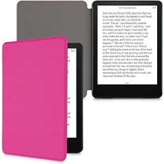 kwmobile Case Compatible with Amazon Kindle Paperwhite (11th Gen - 2021) - Nylon eReader Protective Cover Case - Pink