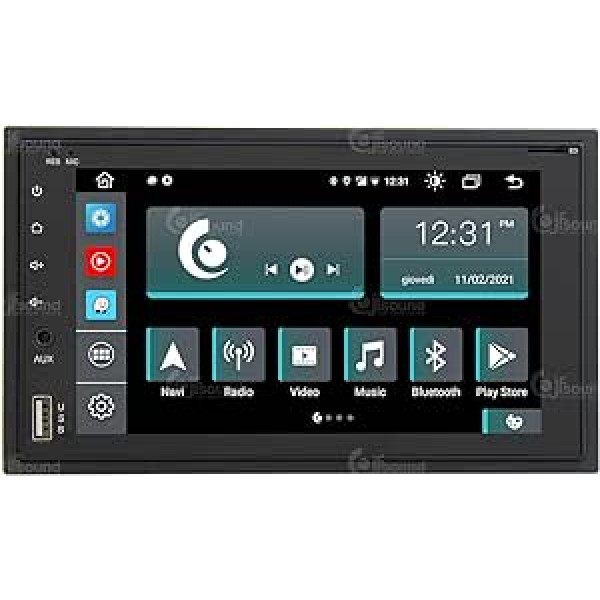 Universāls auto radio 2DIN Android GPS Bluetooth WiFi Dab USB Full HD skārienekrāna displejs 6,2 collu Easyconnect Easyconnect 8 kodolu procesors balss komandas