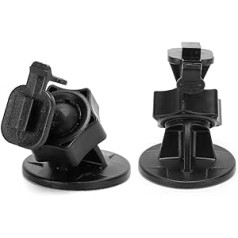 2 x Camera Car Windscreen Suction Cup Mount, 360 Rotation Dash Cam Suction Cup Mount for Cameras, Car Windscreen and (Card Slot with a Buckle)