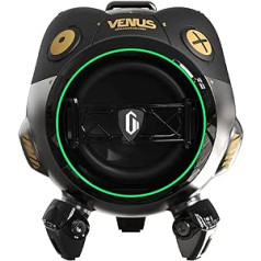 GravaStar Venus Bluetooth skaļrunis Mini ūdensizturīgs pārnēsājams 10 stundu 10 W korpuss Green Cassa G2