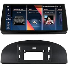 10,33 colio 4 GB ir 32 GB automobilio radijas, skirtas BMW 3 serijos E90 E91 E92 E93 CCC sistemai 2005–2008 m., palaiko vairo valdymą, „Bluetooth“, belaidį „Carplay“ ir „Android“ automobilį, atbulinės eigos kamerą / radarą, 2 USB
