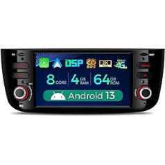 XTRONS 6,2 collu Android automašīnas radio ar skārienekrānu Android 8.1 četrkodolu multivides atskaņotājs automašīnas stereo 4G WiFi pilna RCA izeja Bluetooth 5.0 stūres tālvadības pults 16 GB ROM DAB OBD2 priekš Fiat