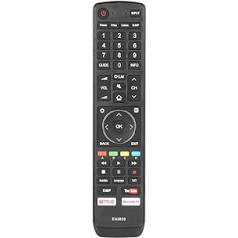 EN3B39 Remote Control Compatible with Hisense TV H43N5705 H49N5705 H49N5700 H50N5905 H50N6800 H55N6800 H55NU8700 H45N5750 H65N5750 HH6565 NU87 00 Replacement Controller with Netflix Youtube Buttons