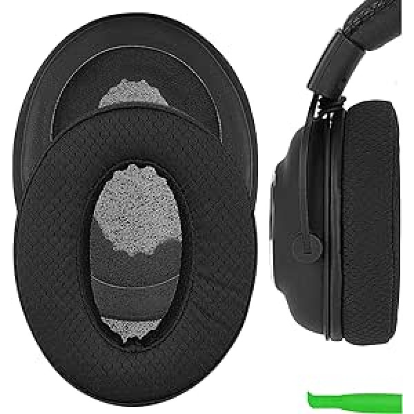 Geekria Comfort Mesh auduma nomaiņas ausu spilventiņi, kas paredzēti Logitech G Pro, G Pro X, G Pro X League of Legends Edition austiņām, ausu spilventiņiem, austiņu ausu spilventiņiem, ausu uzgaļu remonta daļas (melnas)