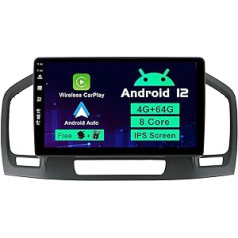 SXAUTO automašīnas radio Android 12 der Opel Holden Insignia (2008-2014) - [Iebūvēts Carplay/Android Car/DSP] - Kameras mikrofons bez maksas - 4G + 64G - 9 collas 2 DIN - atbalsta DAB stūres vadību 4G WiFi