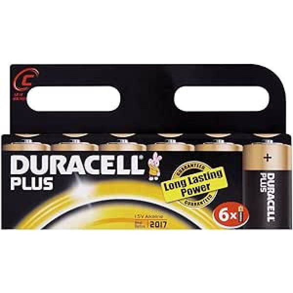 Duracell Plus sārma akumulators 1,5 VC Ref MN1400P6 [6. pak.]